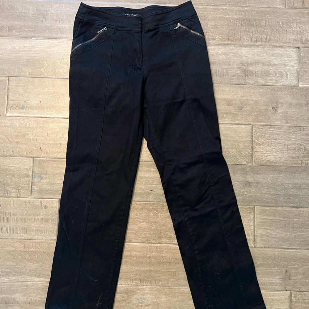 New York & Company Stretch Black Pants Size 2. 25